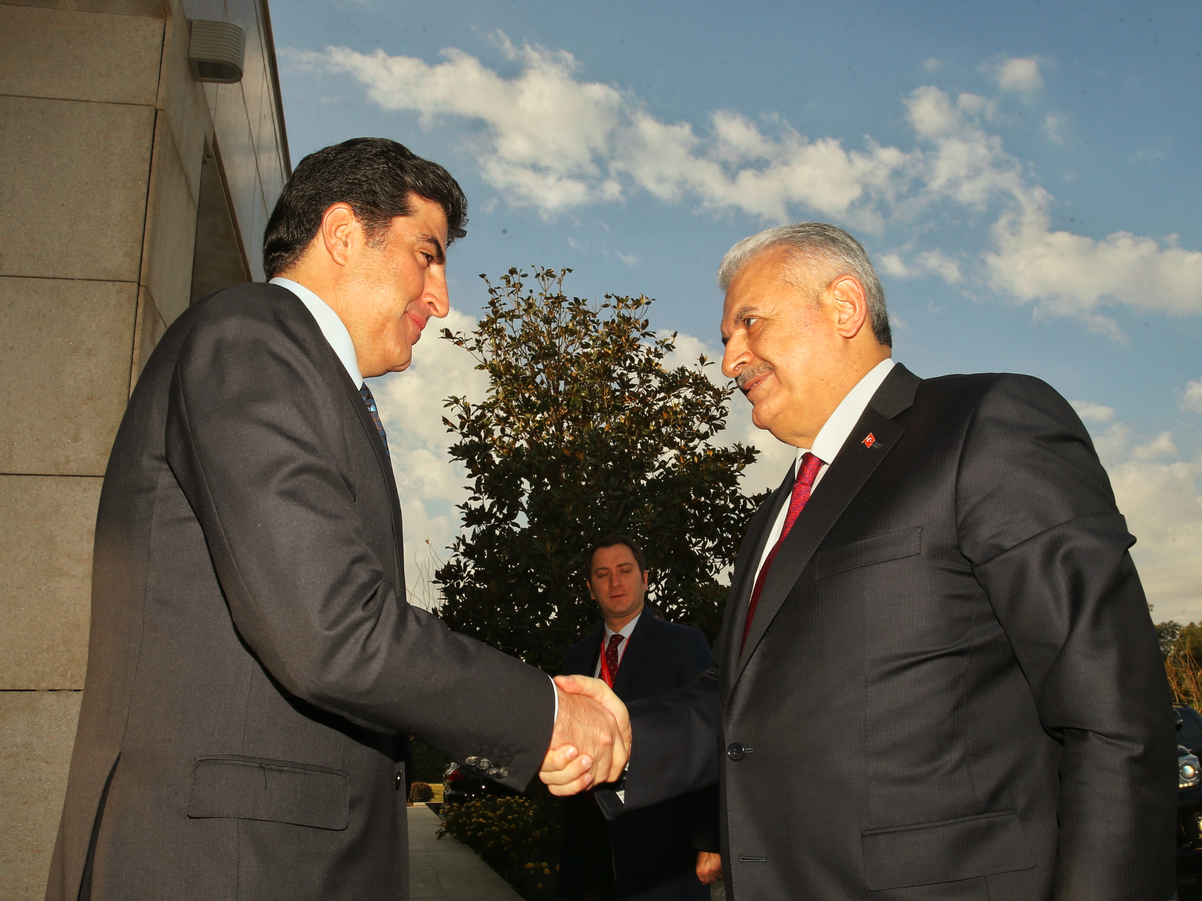 Neçirvan Barzani ve Binali Yıdırım görüşmesi başladı